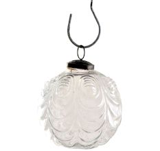 Clear Round Cut Christmas Hanging